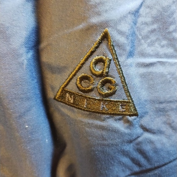 Vintage Nike ACG Jacket Men LG Full Zip Fleece Lined Navy Blue Retro Coat 920220 - Picture 2 of 13